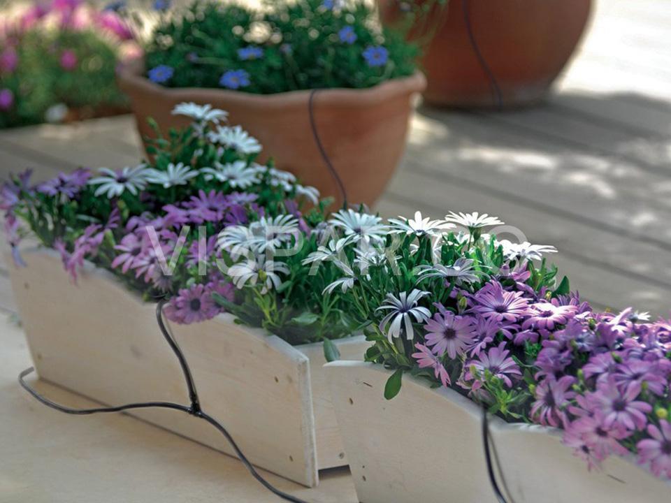 آبیاری قطره ای برای آبیاری گیاهان در روف گاردن یا بام سبز