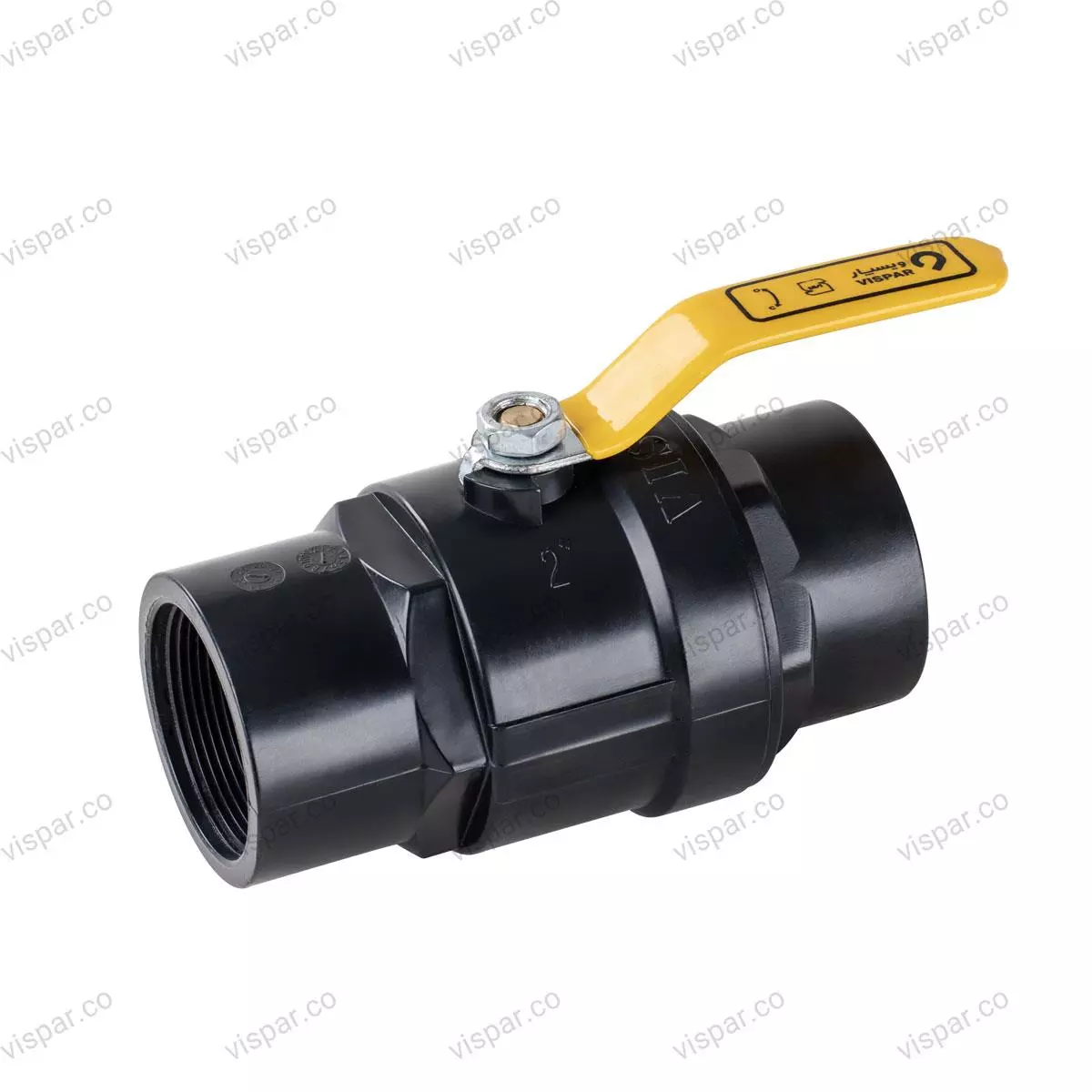 شیر توپی دو ضرب دسته فلزی