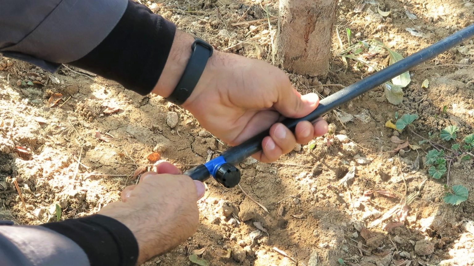 نحوه نصب سه راهی قطره چکان دار