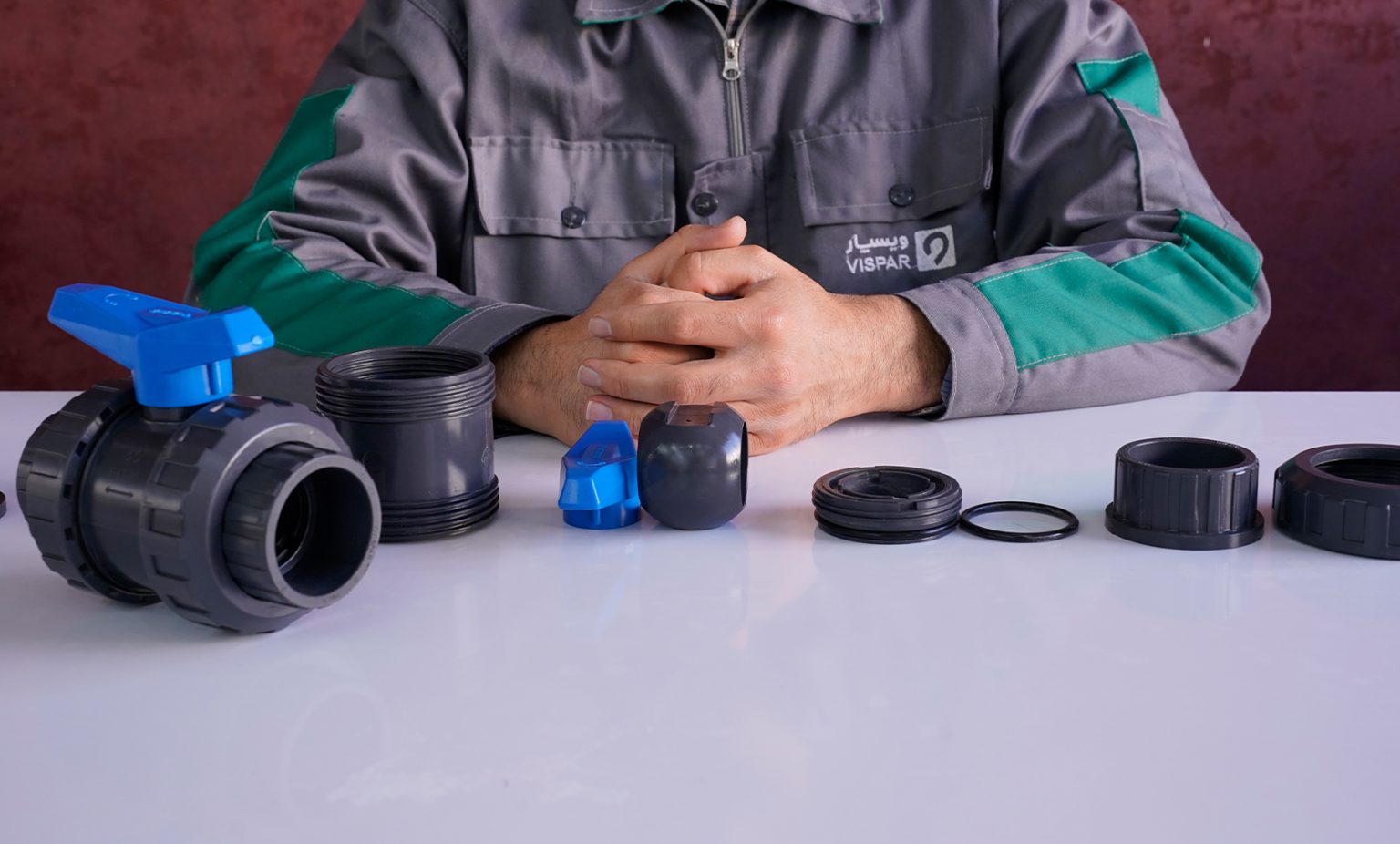 معرفی اجزای شیر توپی مهره ماسوره