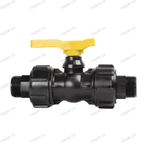 شیر توپی دو سر مهره ماسوره