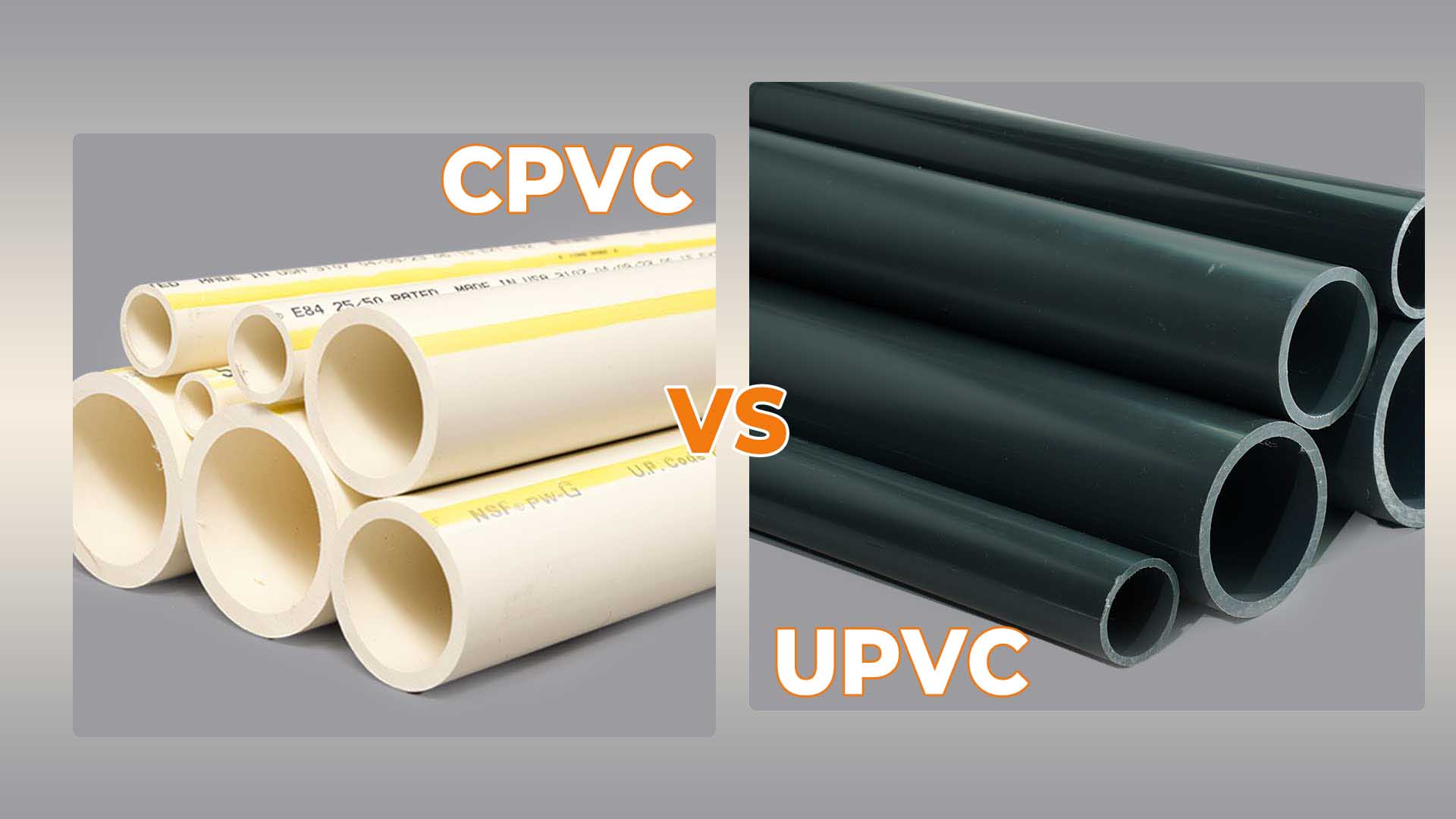 آشنایی با انواع لوله های صنعتی + تفاوت لوله CPVC و UPVC