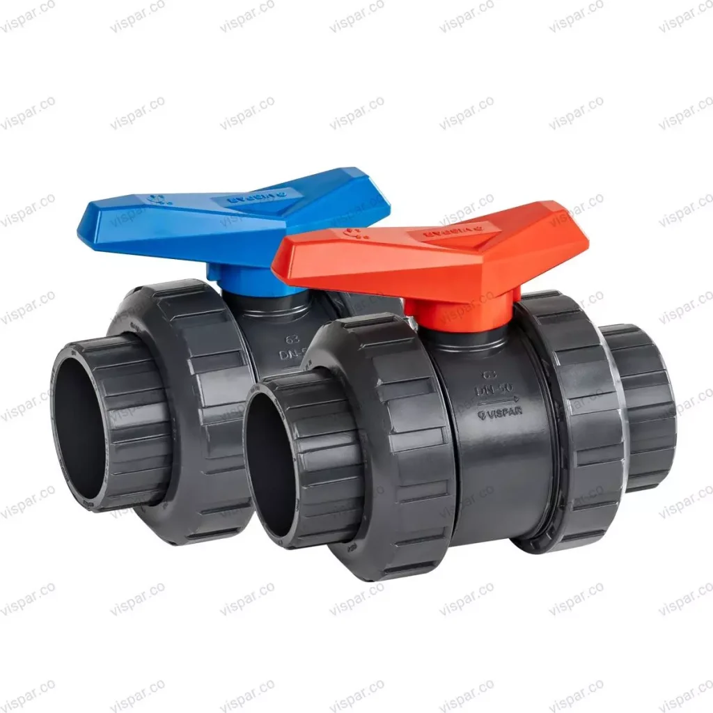 شیر توپی مهره ماسوره دسته قرمز و دسته آبی ویسپار