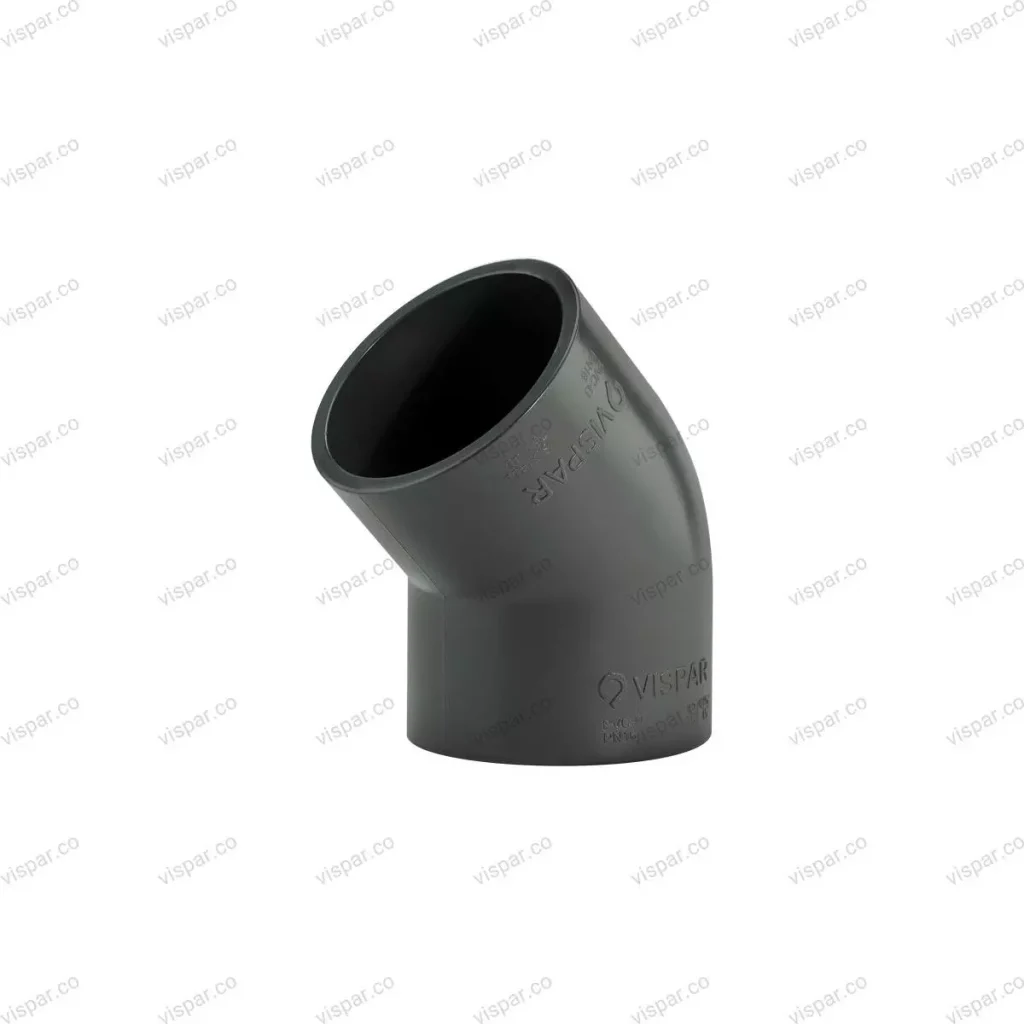 زانو 45 درجه چسبی ویسپار