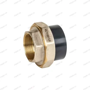 مهره ماسوره UPVC یک سر برنج ویسپار